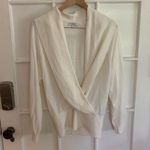 Reiss Wrap Front Sweater